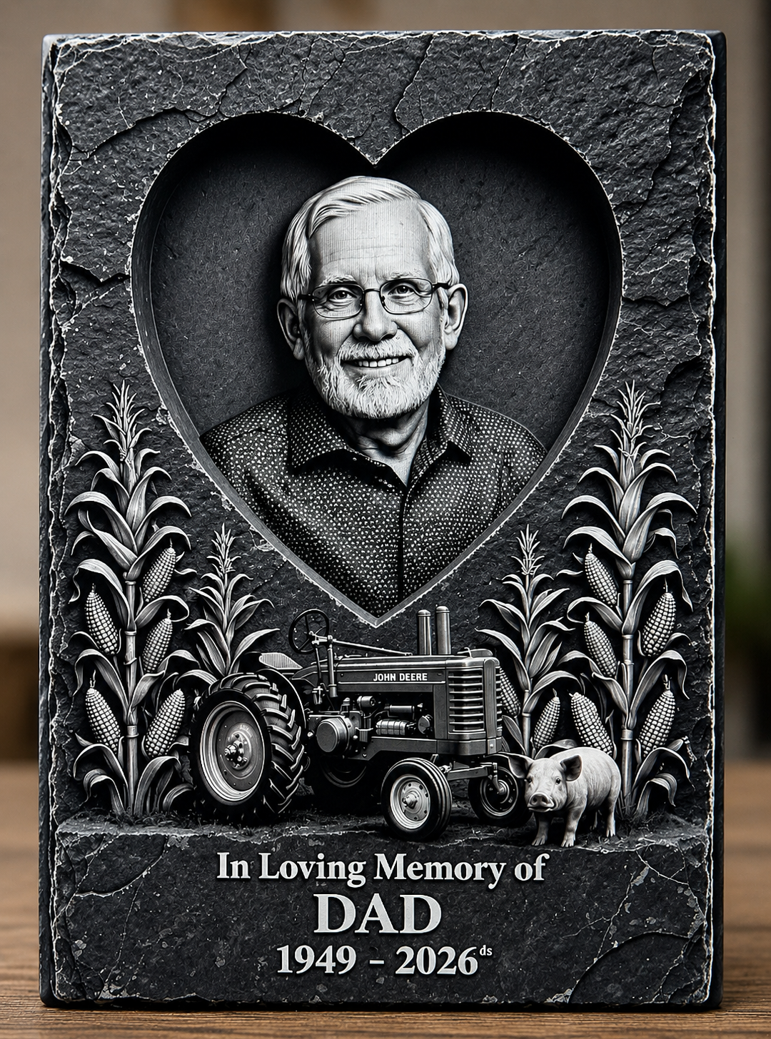 Lasered Personalized Memorial Acrylic Plaque