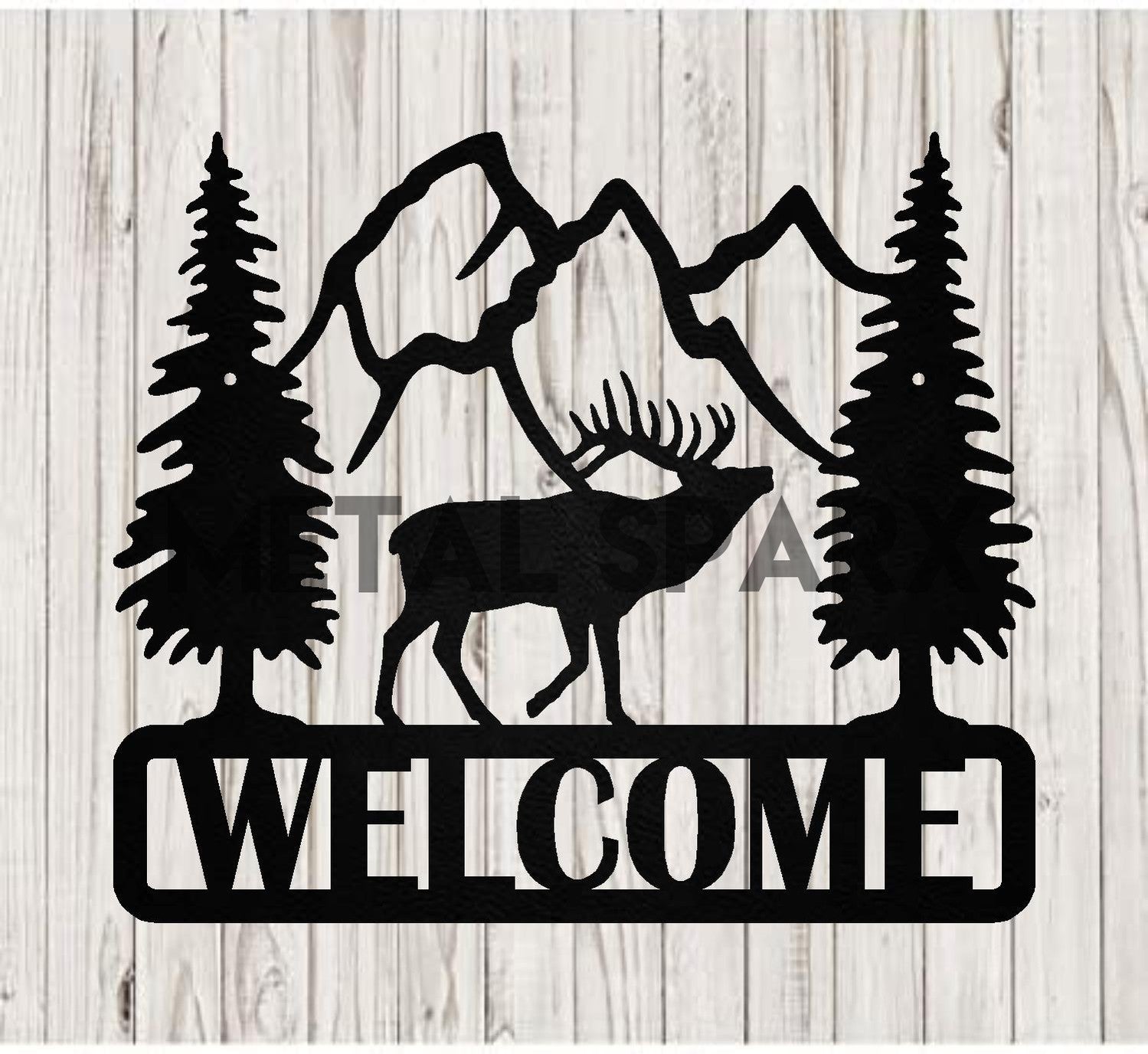 Welcome Plaque - Elk