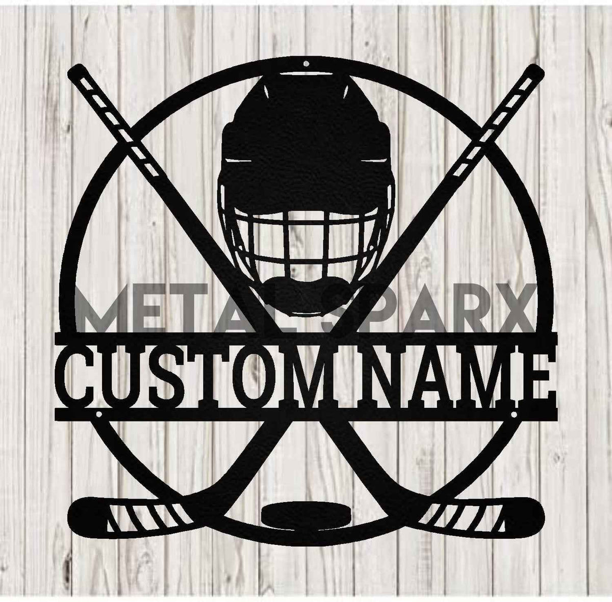 Black Metal Sparx hockey stick with sleek design and grip, shown against a white background.