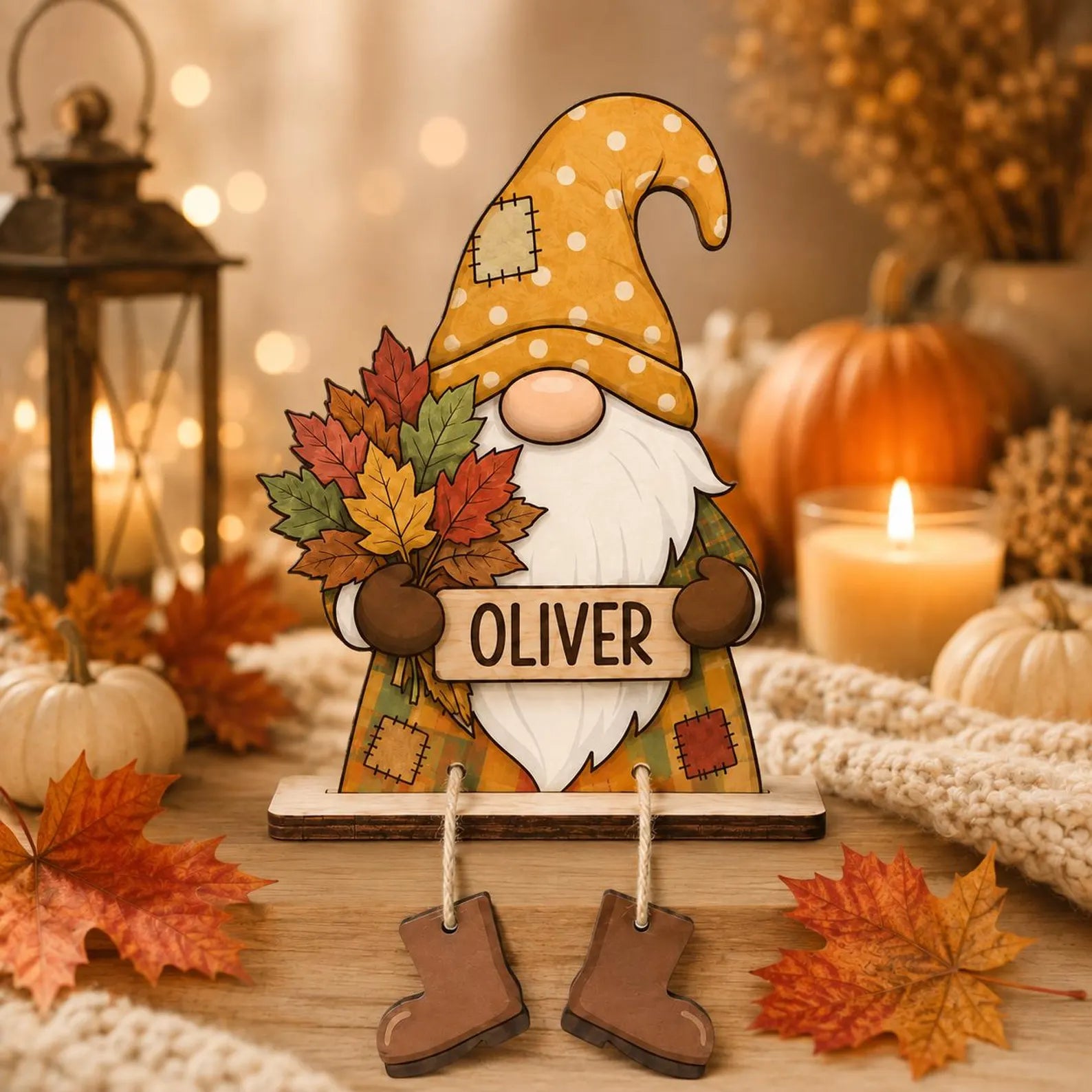 Personalized Fall Gnome