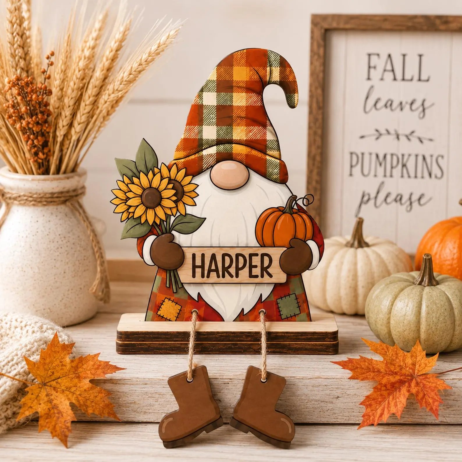 Personalized Fall Gnome