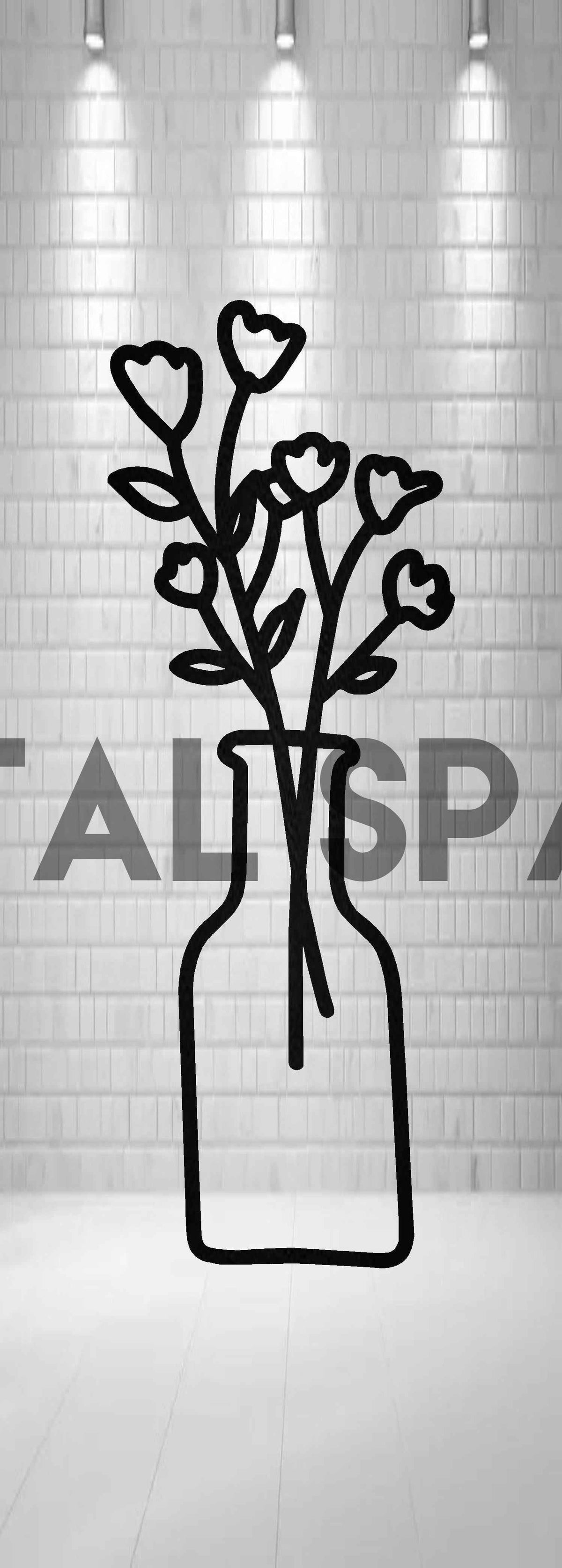 Decorative metal flower sculpture by Metal Sparx, showcasing intricate metalwork and floral design for home decor.