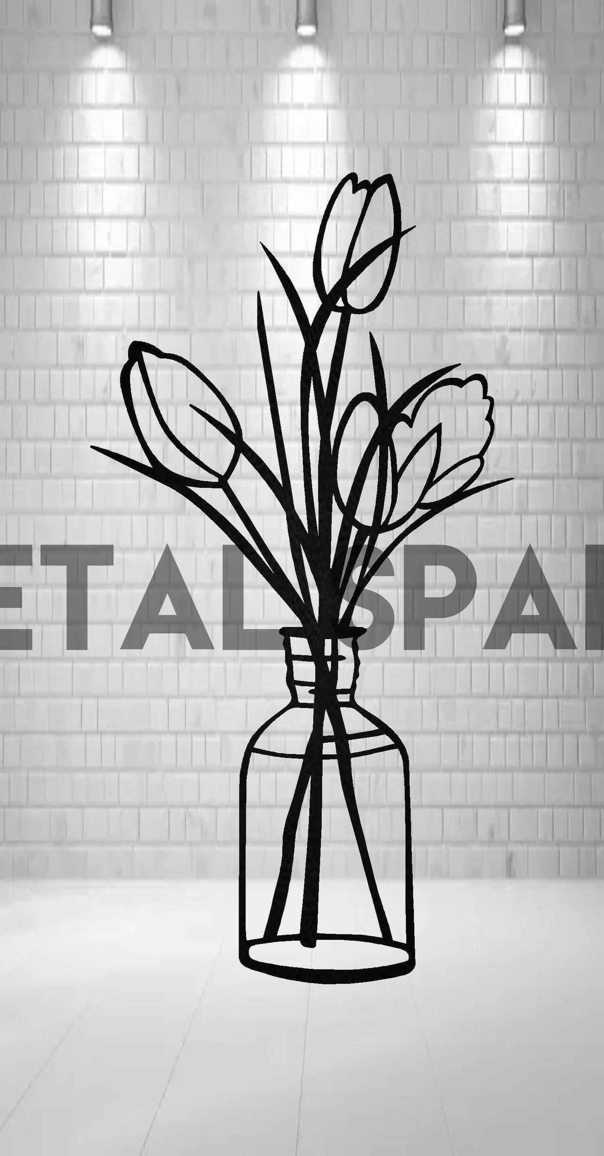 Metal Sparx metal flower decor featuring intricate metal flower design on a decorative piece for home or garden display.