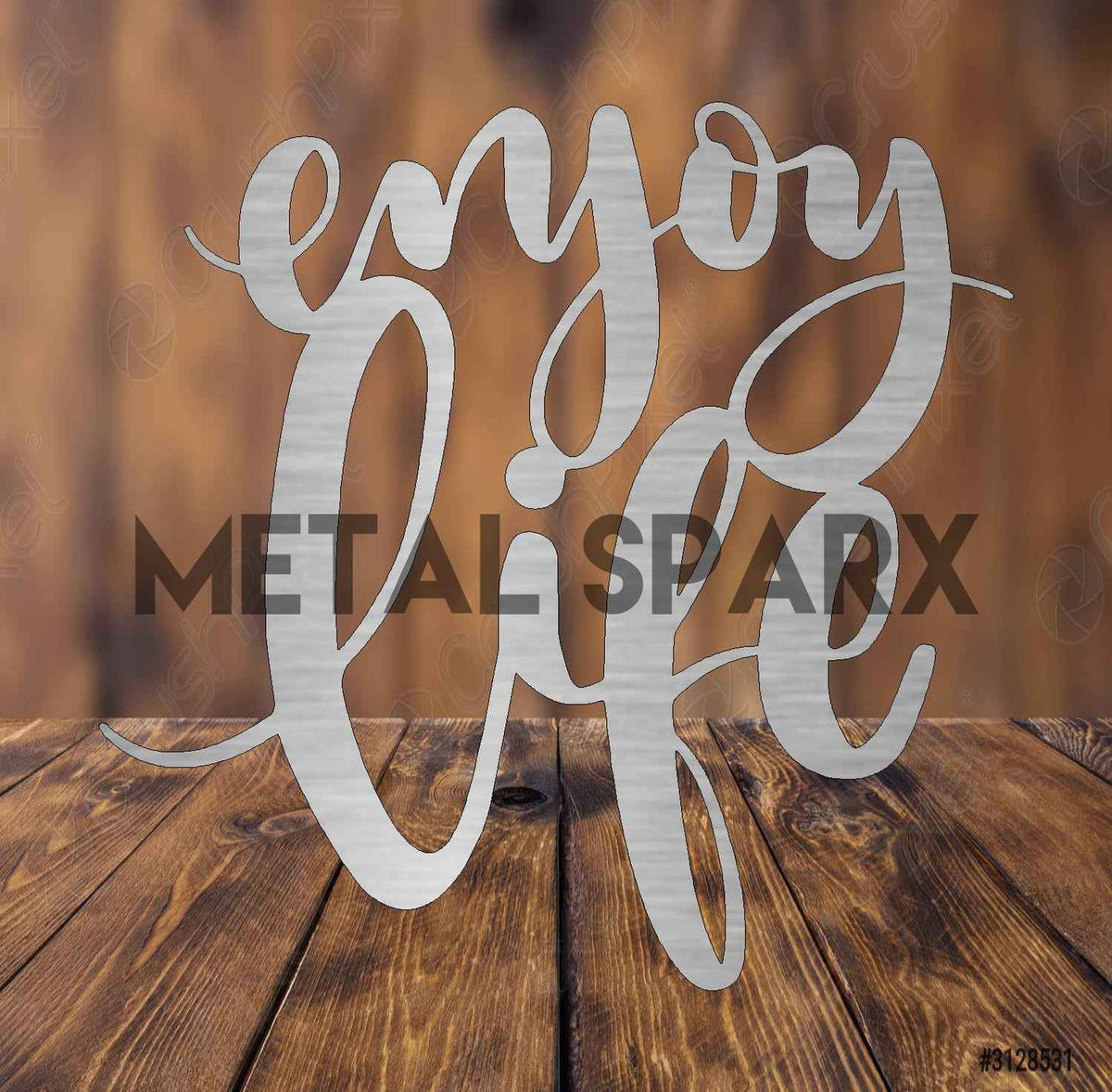 Enjoy Life Metal Sparx jewelry piece featuring intricate metal design and craftsmanship, shown in close-up detail.
