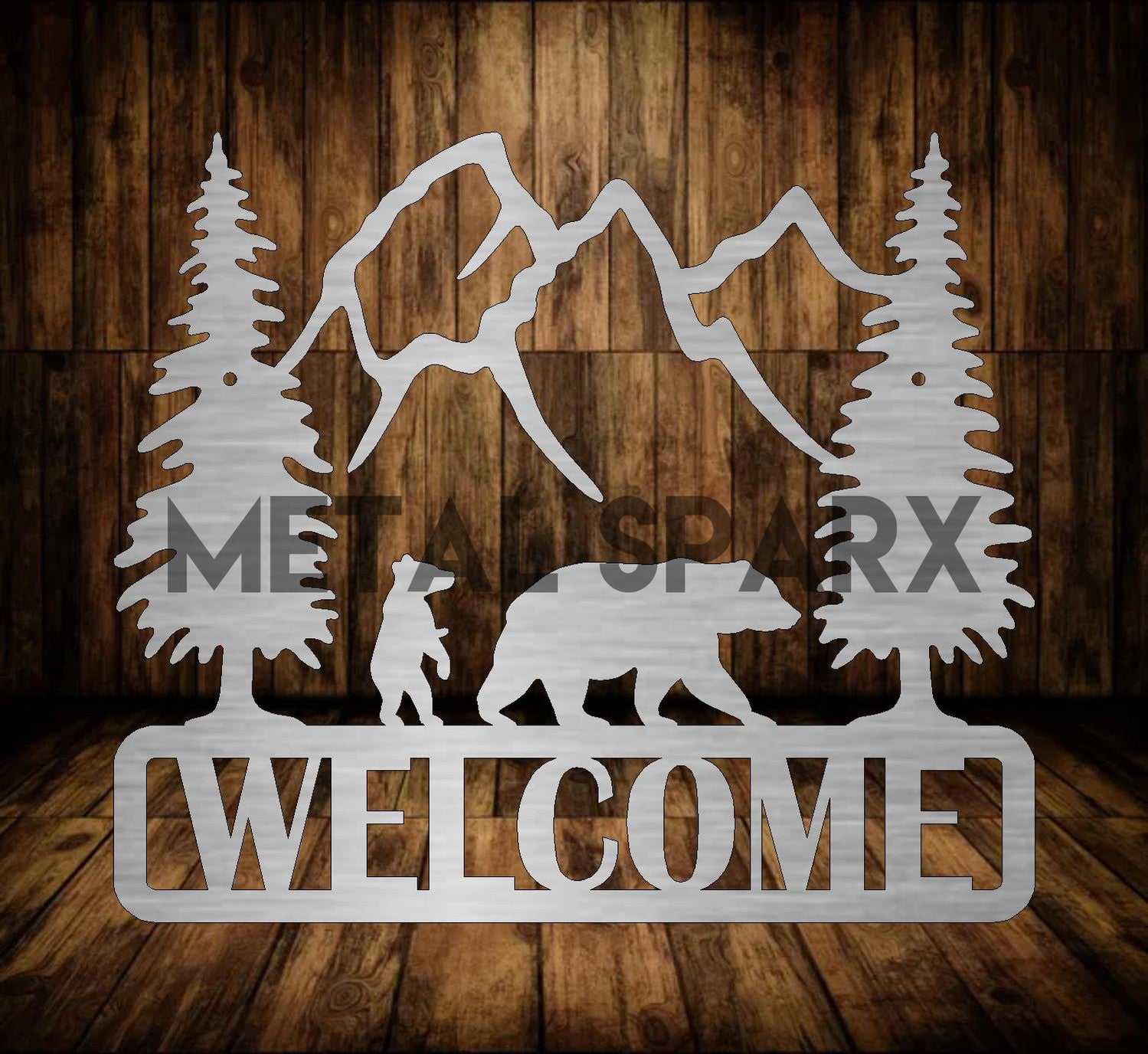 Welcome Plaque - Bear