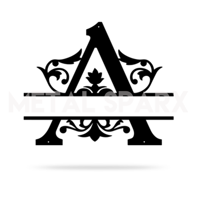 Split Letter Name Monogram