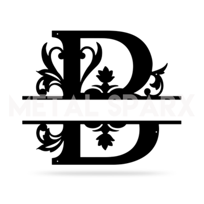 Split Letter Name Monogram