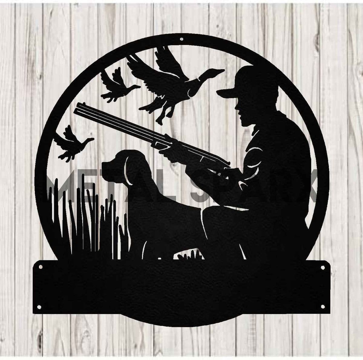Metal Sparx Goose Hunter in black, featuring detailed design and realistic bird hunting scene, perfect for outdoor enthusiasts.