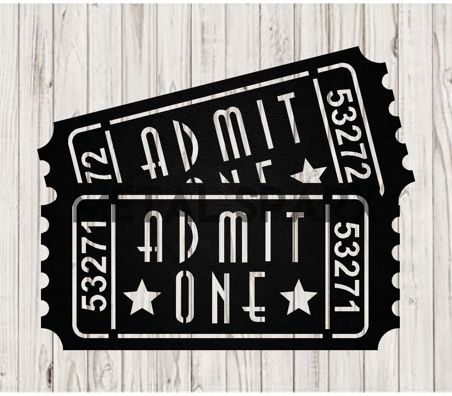 Movies Admit One Ticket Pair