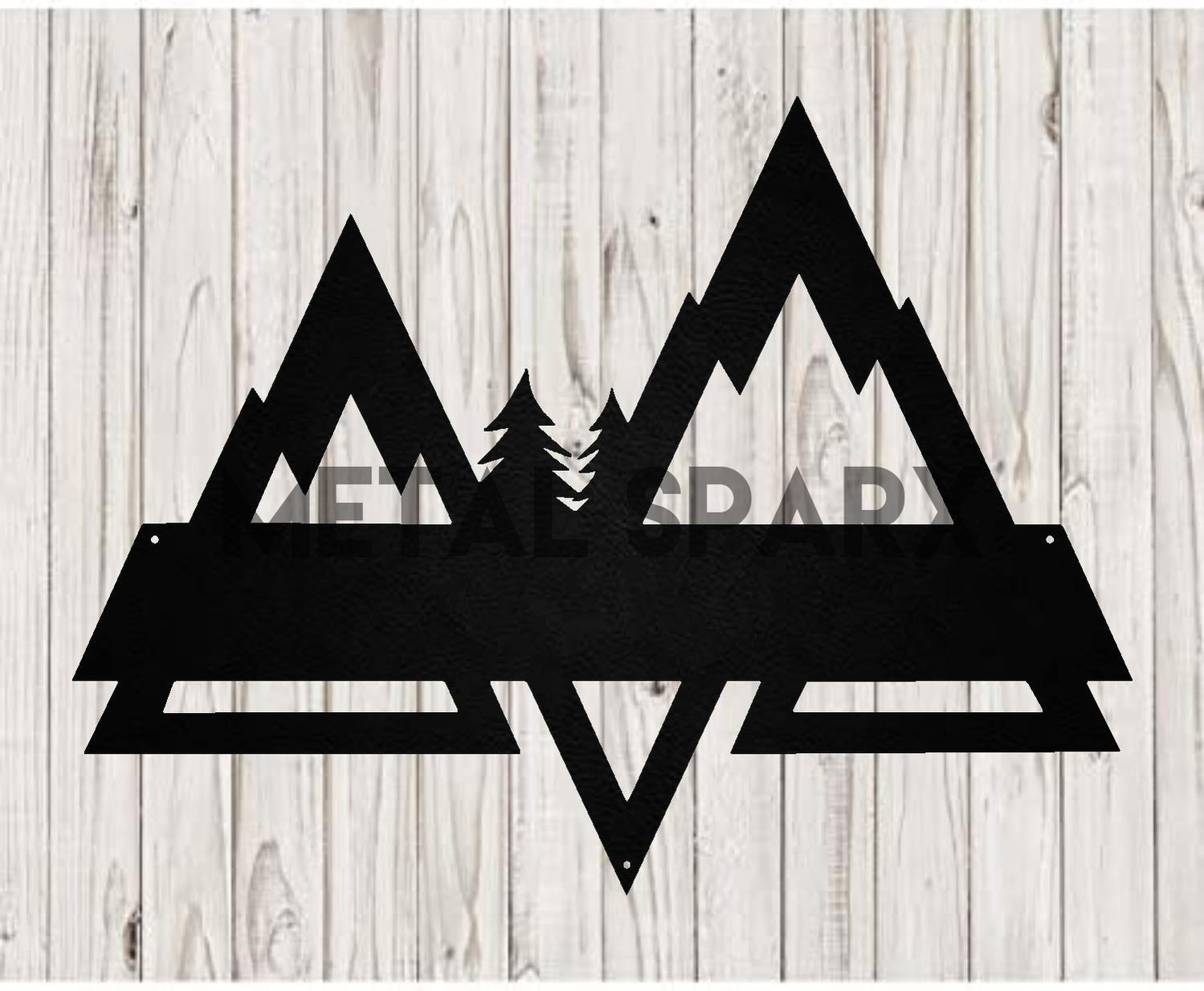 Mountains Split Monogram