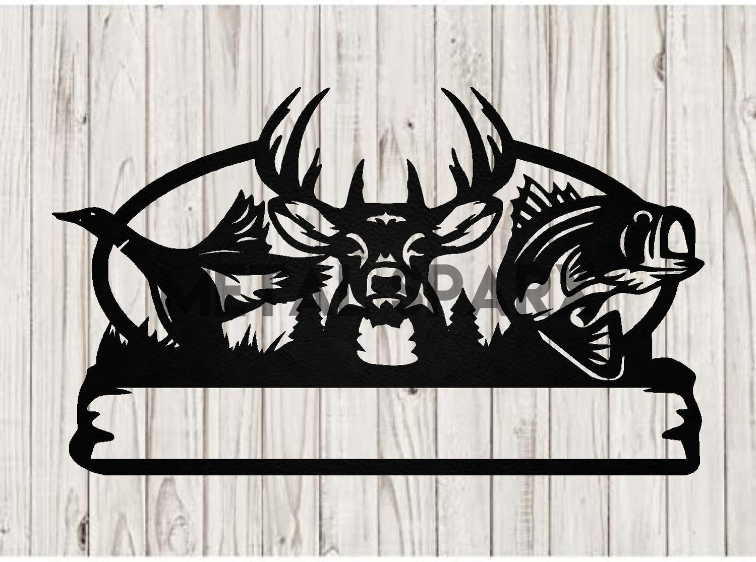 Duck - Deer - Fish Monogram