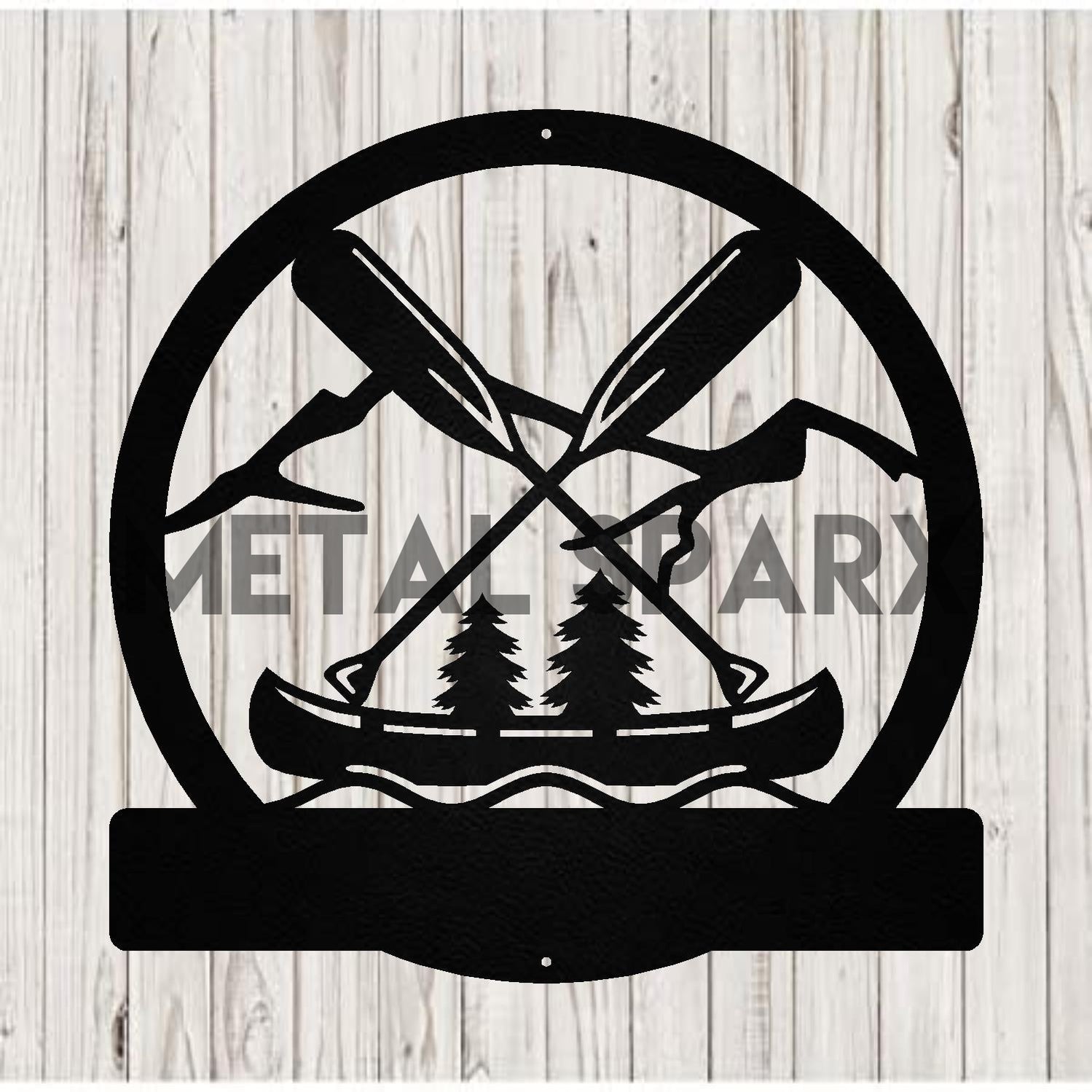 Canoe & Oars Monogram