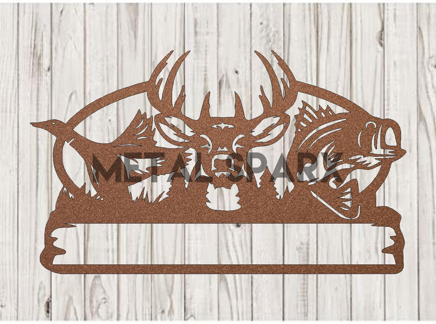 Duck - Deer - Fish Monogram