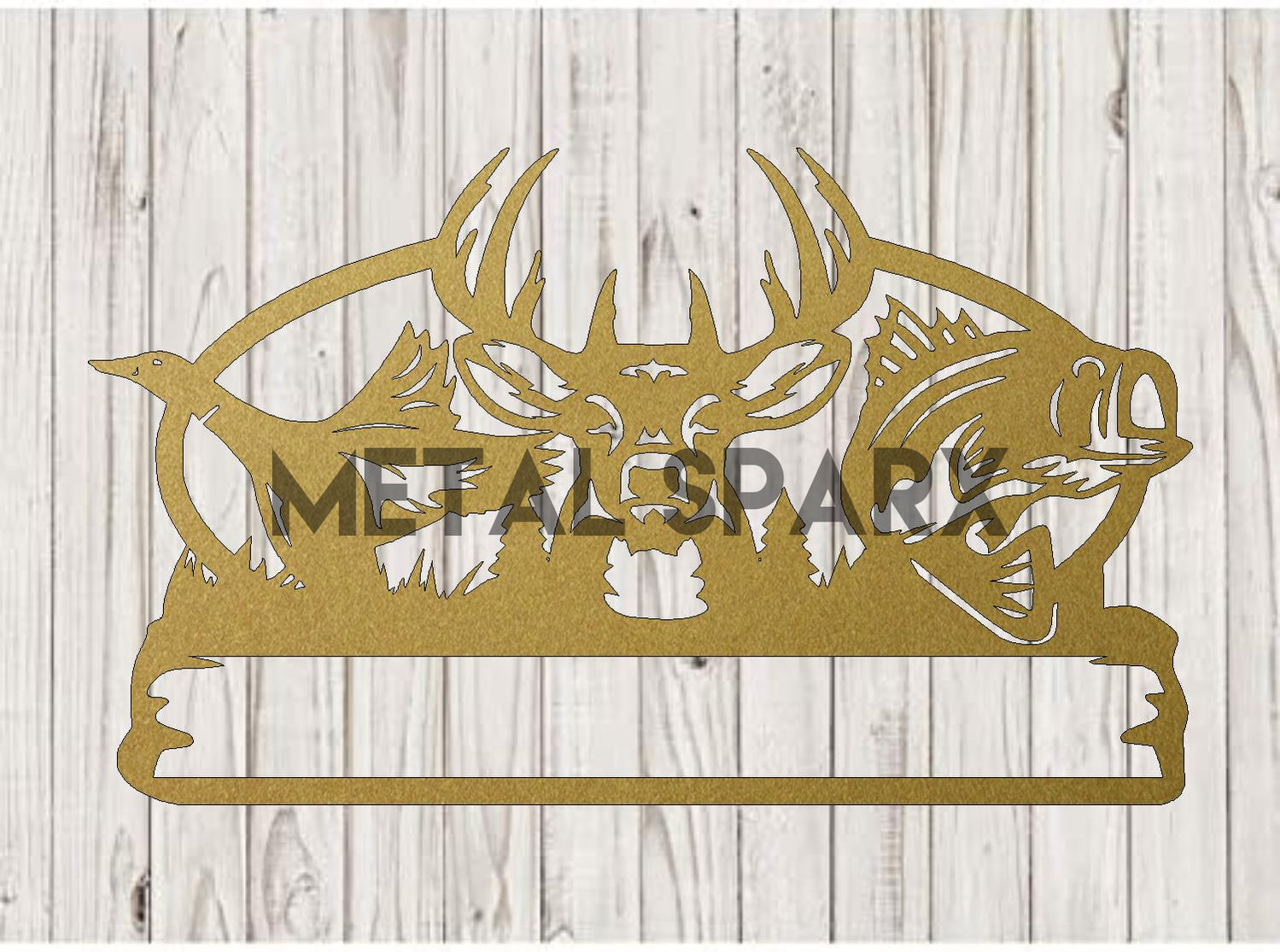 Duck - Deer - Fish Monogram