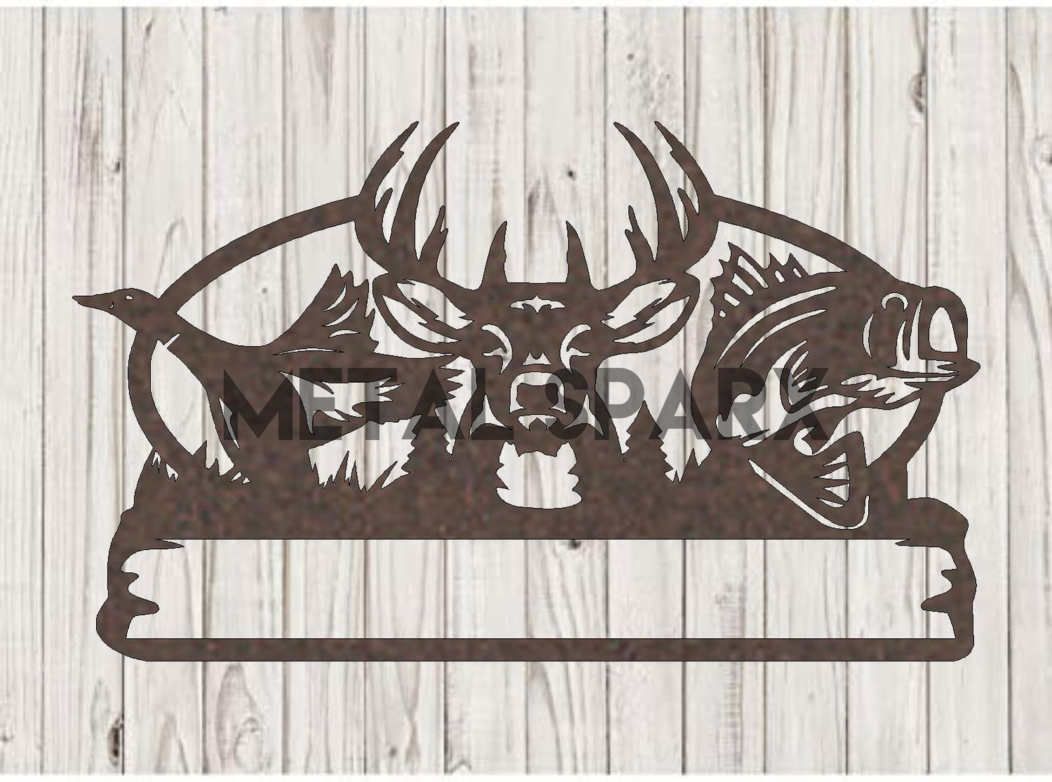 Duck - Deer - Fish Monogram