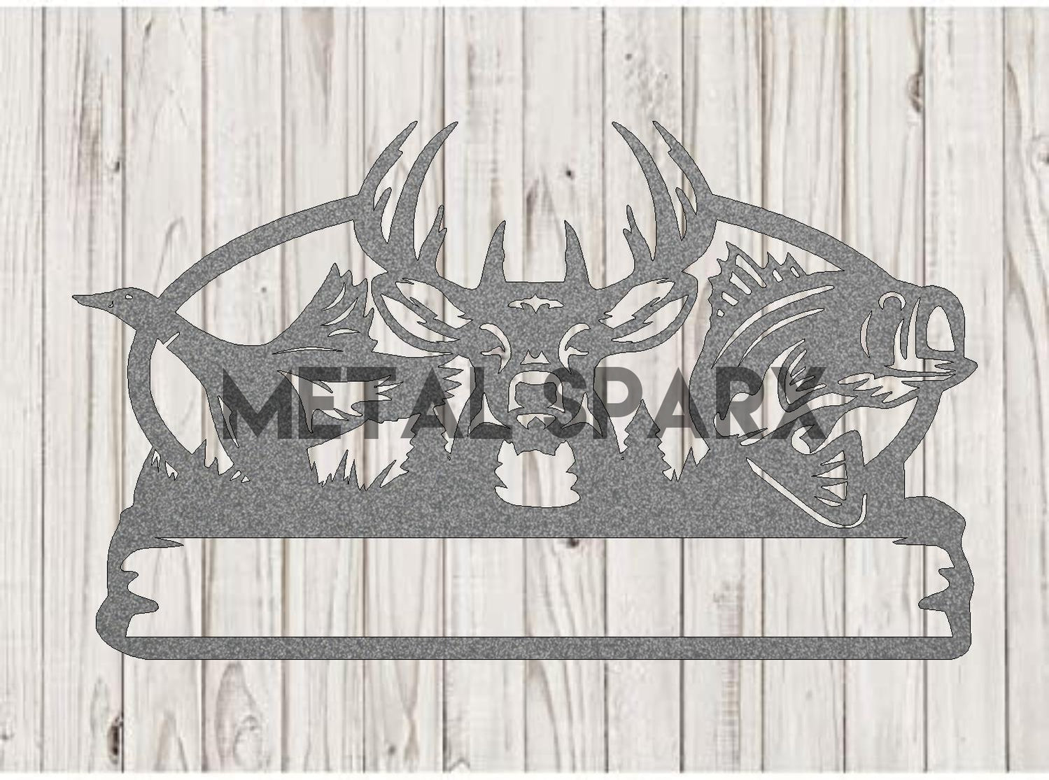 Duck - Deer - Fish Monogram