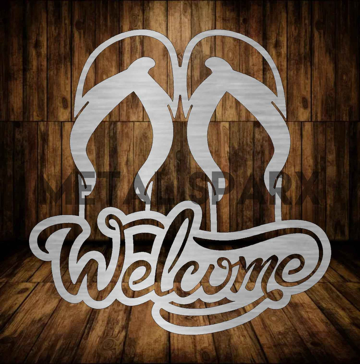 Metal Sparx Flip Flop Welcome sandal with colorful strap and cushioned sole, ideal for casual summer wear.