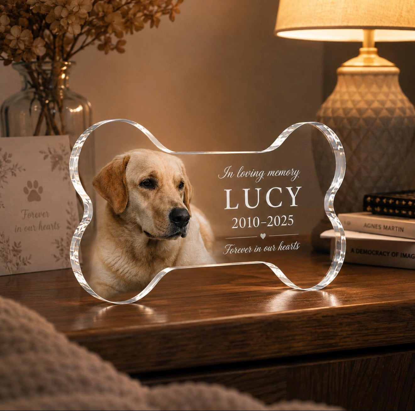 Personalized Pet Memorial Bone Plaque