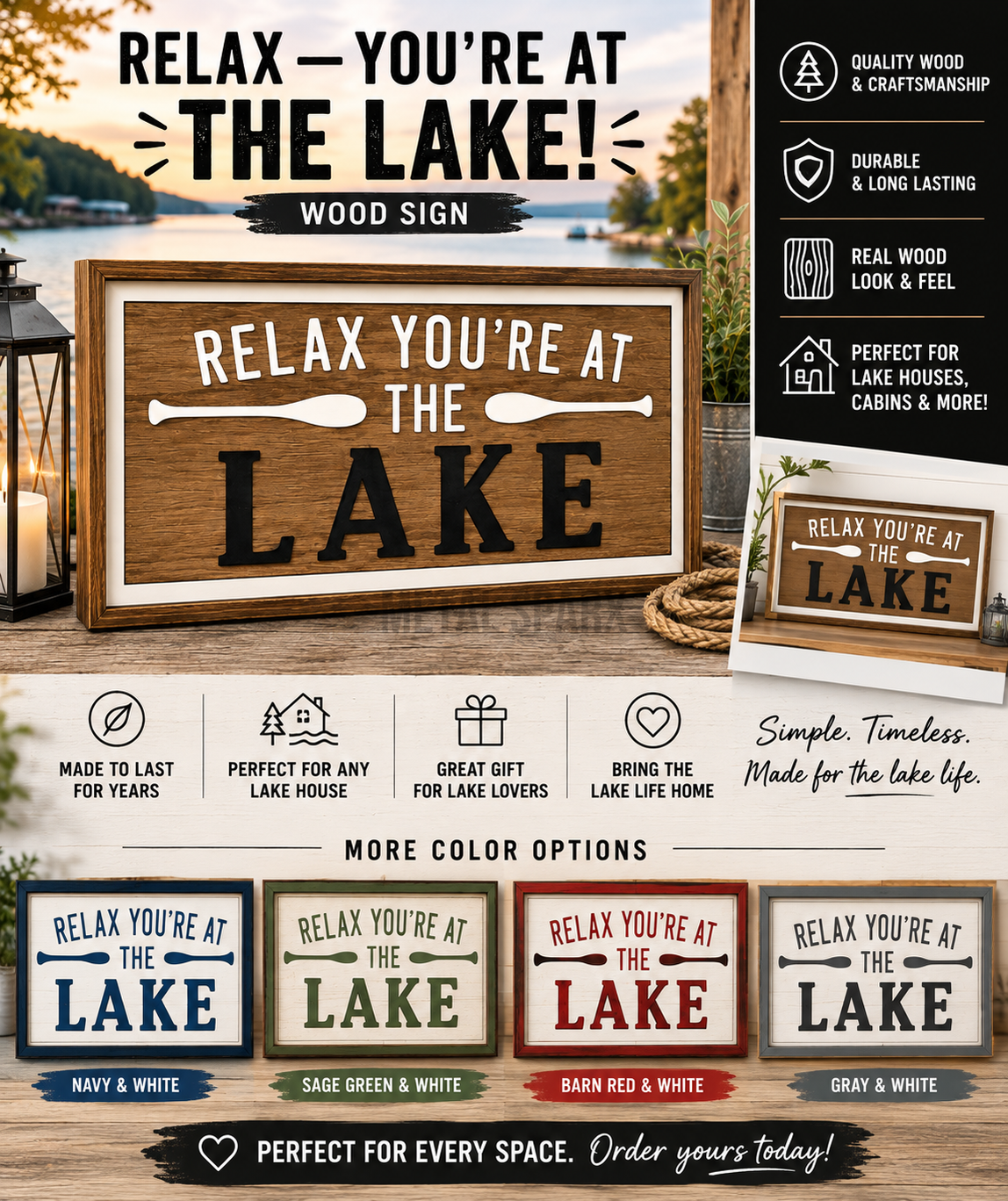 Relax You're At the Lake