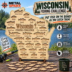 Wisconsin Fishing Challenge Board