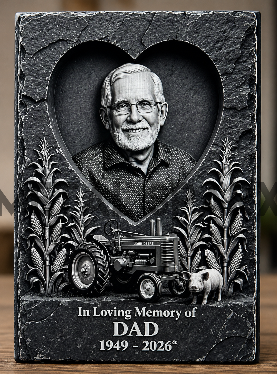 Lasered Personalized Memorial Acrylic Plaque