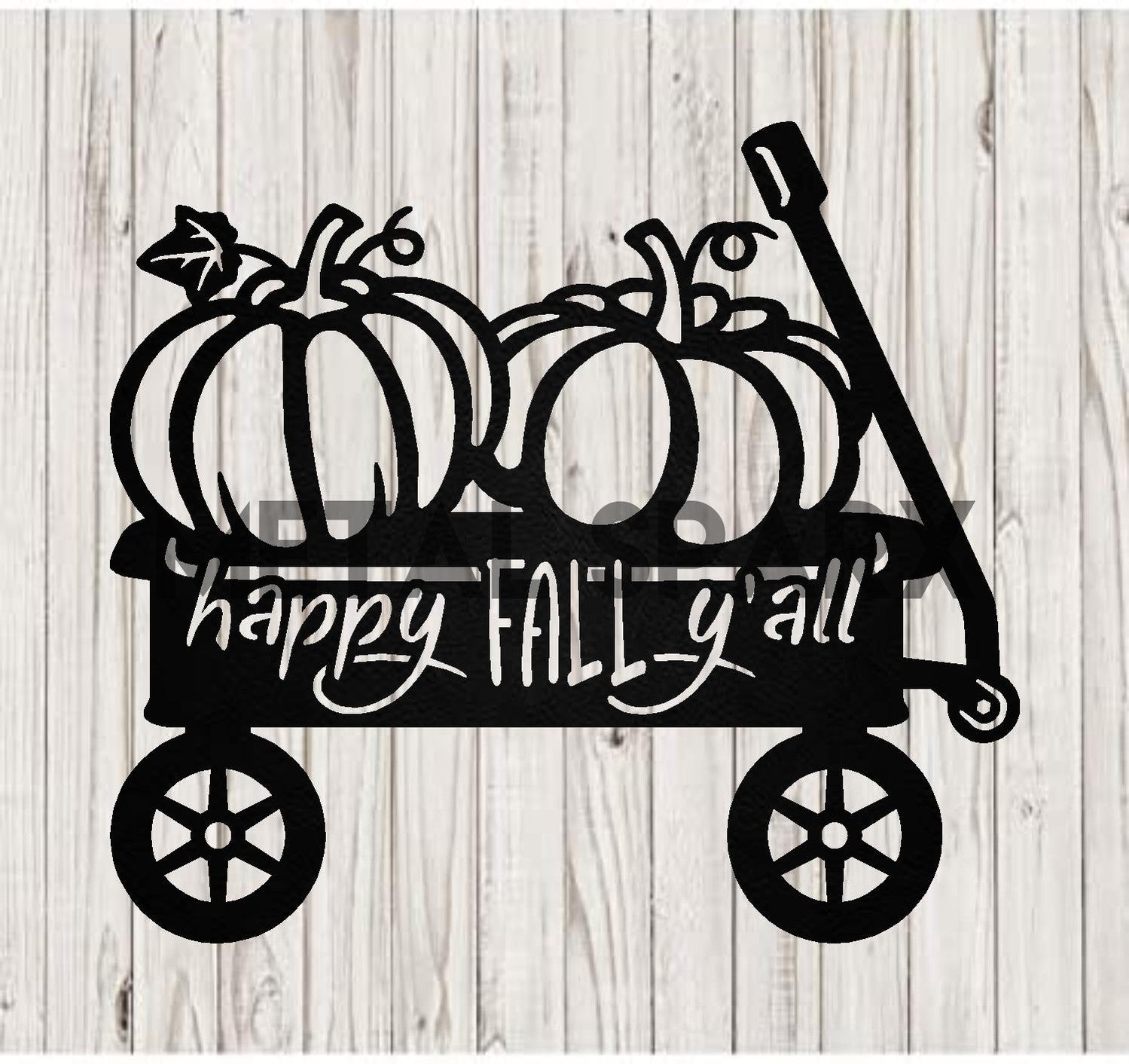 Happy Fall Y'all Pumpkin Wagon