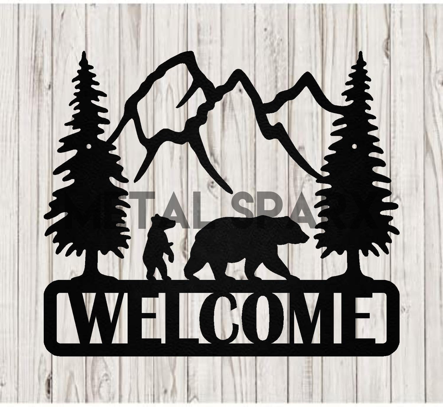 Welcome Plaque - Bear