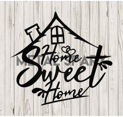 Black Metal Art piece titled "Home Sweet Home" by Metal Sparx, featuring decorative metal design with a rustic, home-themed motif.