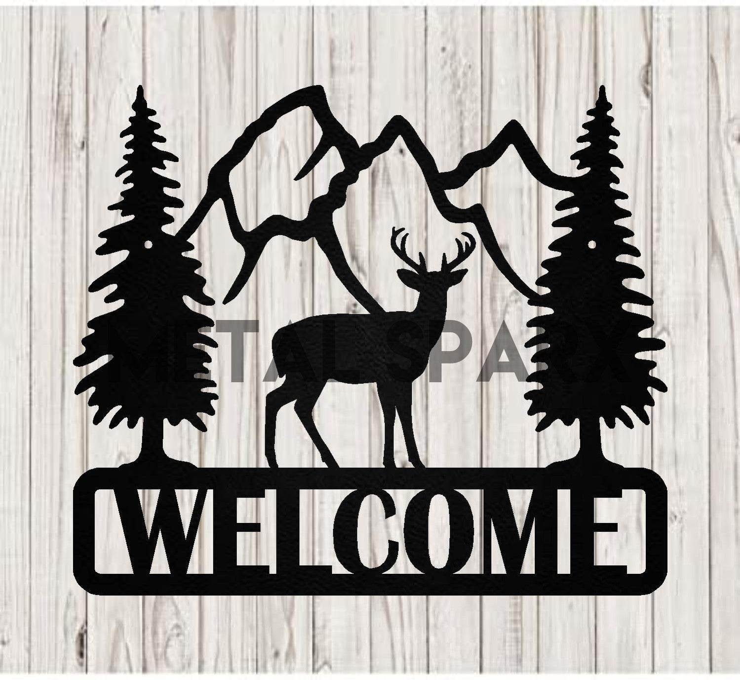Welcome Plaque - Deer