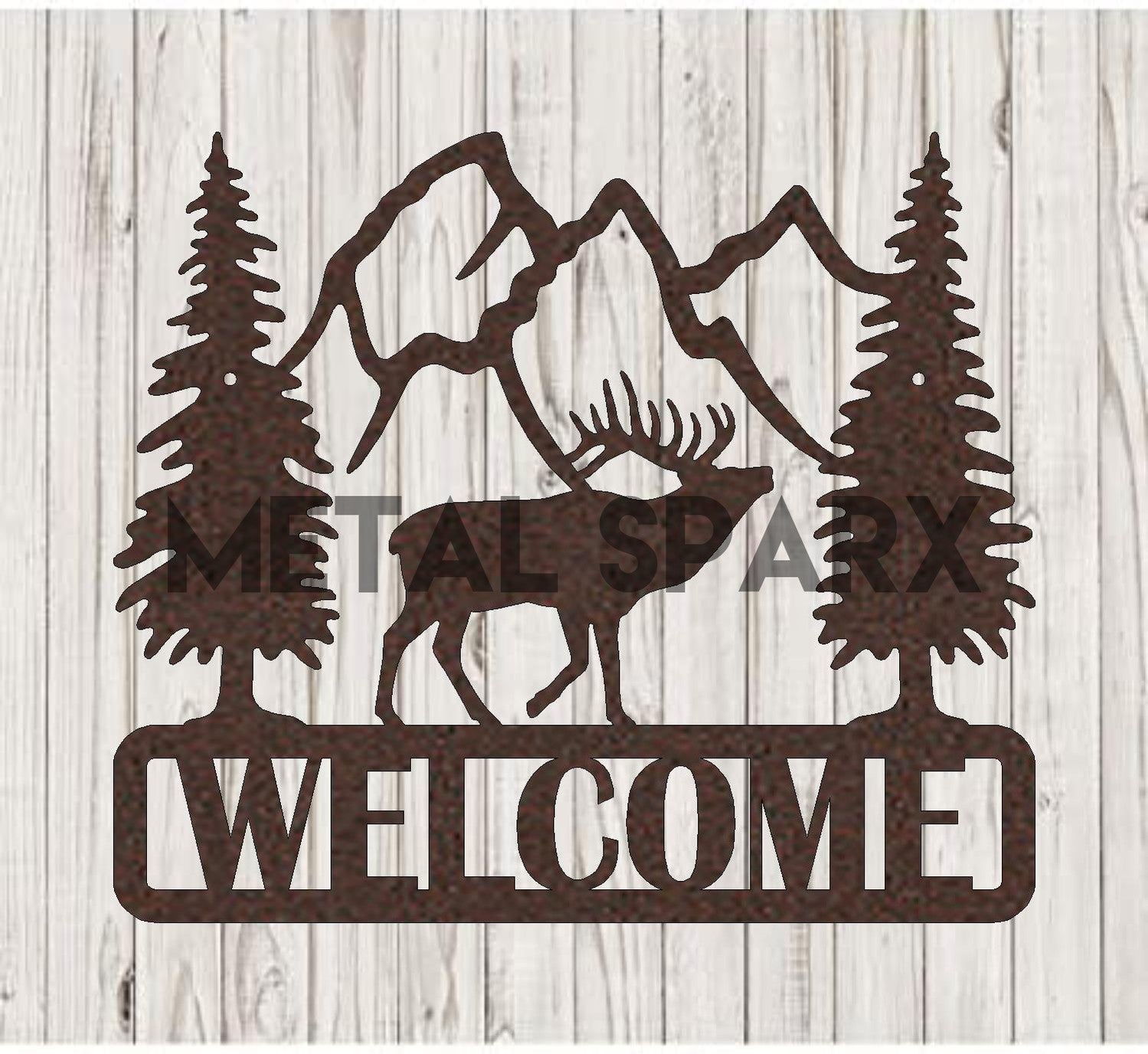 Welcome Plaque - Elk