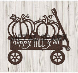 Happy Fall Y'all Pumpkin Wagon