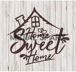 Copper "Home Sweet Home" metal art by Metal Sparx featuring a decorative, handcrafted wall decor piece.
