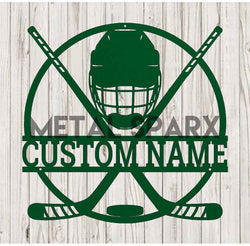 Metal Sparx hockey stick in vibrant green with a sleek design, perfect for ice hockey players.