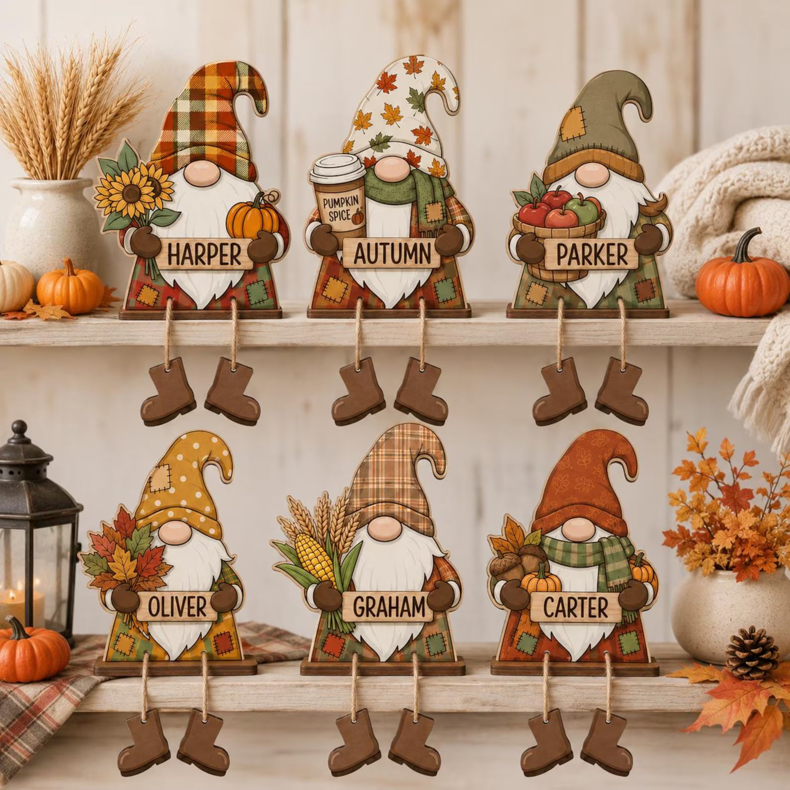 Personalized Fall Gnome