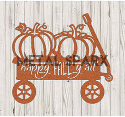 Happy Fall Y'all Pumpkin Wagon