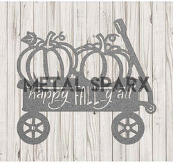 Happy Fall Y'all Pumpkin Wagon