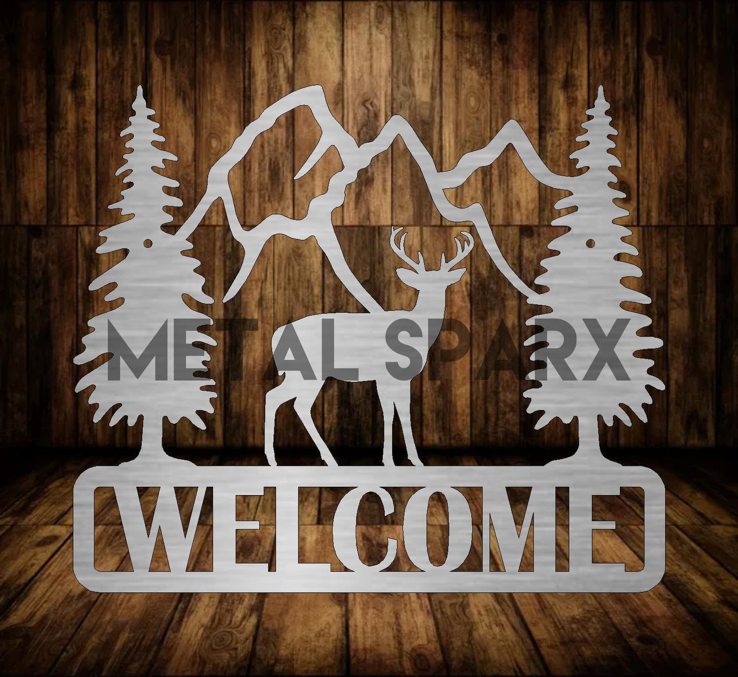 Welcome Plaque - Deer