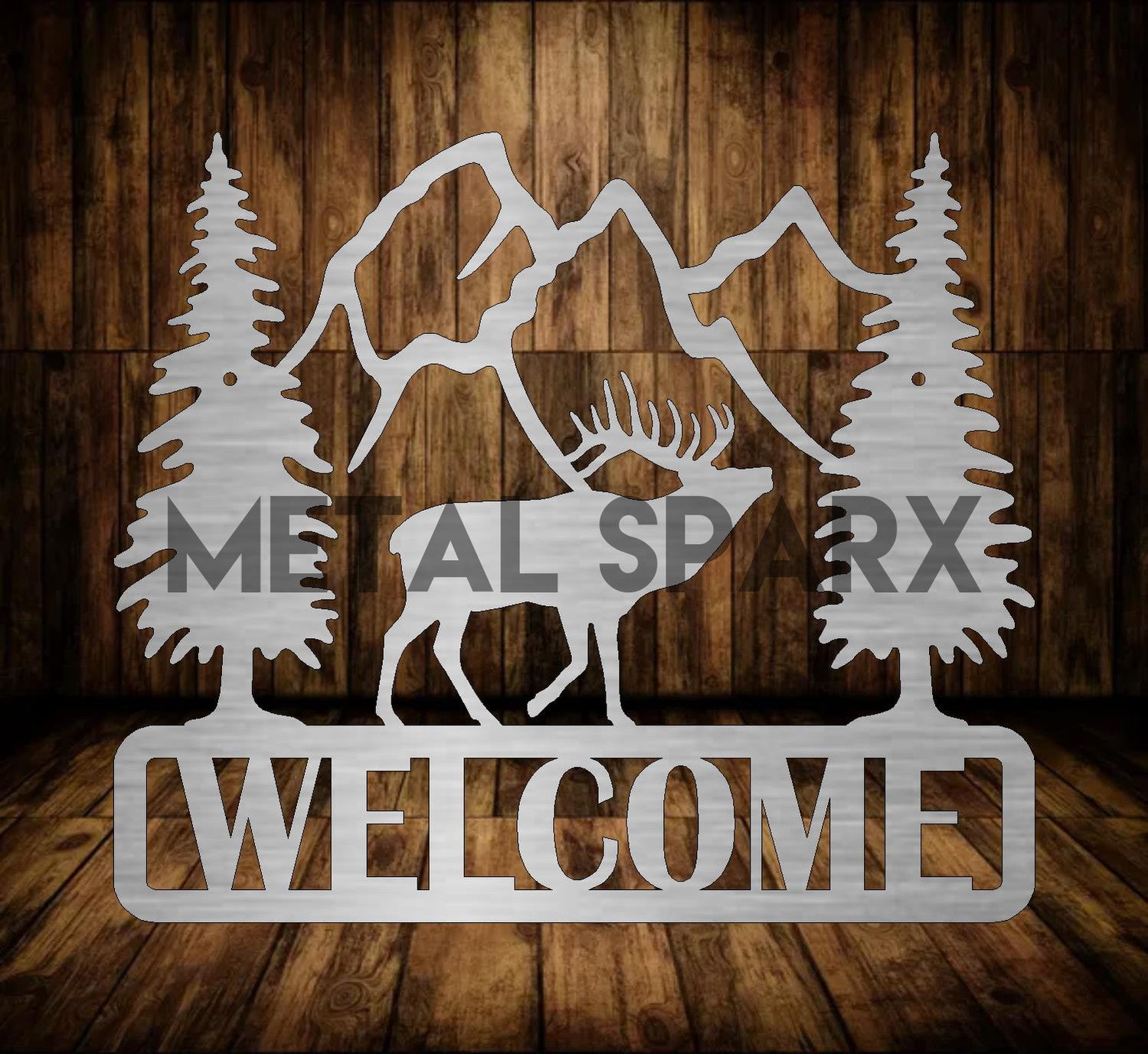 Welcome Plaque - Elk