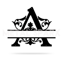 Split Letter Name Monogram