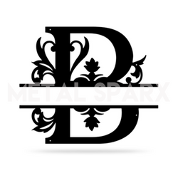 Split Letter Name Monogram