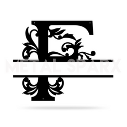 Split Letter Name Monogram