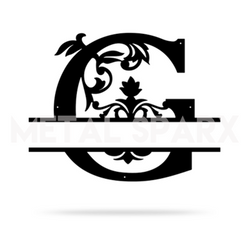 Split Letter Name Monogram