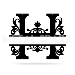 Split Letter Name Monogram