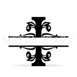 Split Letter Name Monogram