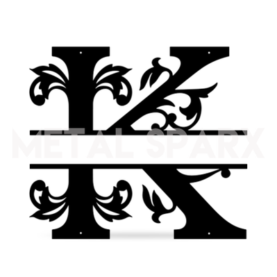Split Letter Name Monogram