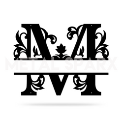 Split Letter Name Monogram