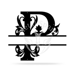 Split Letter Name Monogram