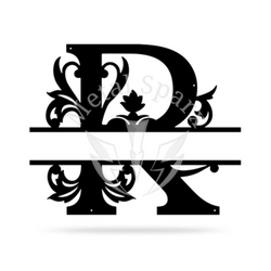 Split Letter Name Monogram