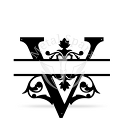 Split Letter Name Monogram