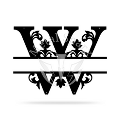 Split Letter Name Monogram